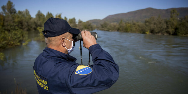 Grenzpolizei überwacht Grenze zu Bosnien