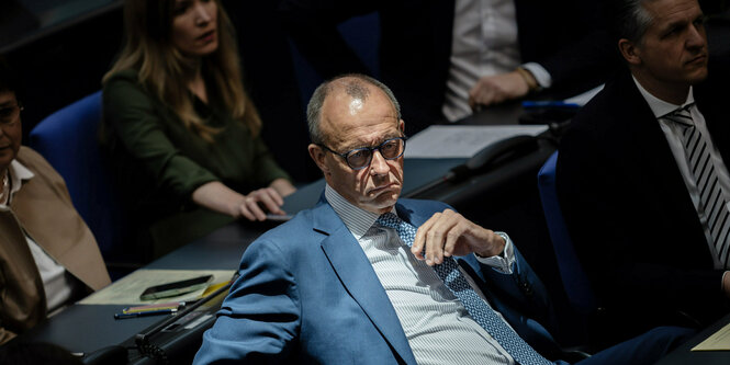 Friedrich Merz im Bundestag.