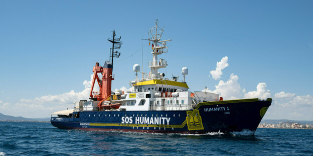 The rescue ship Humanity 1.