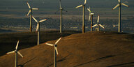 Windturbinen in Livermore, California
