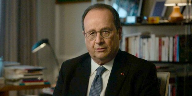 Portrait des ehemaligen französischen Präsidenten Francois Hollande