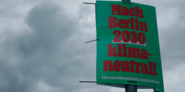 Plakat von Berlin Klimaneutral