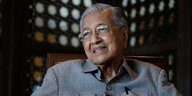 Portrait von Mahathir Mohamad.
