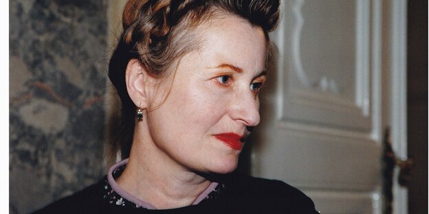 Portrait of Elfriede Jelinek from 1998