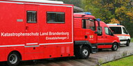 Ein Einsatzfahrzeug des Zentrums für Brand- und Katastrophenschutzes im Landkreis Barnim in Brandenburg