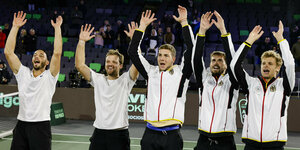 Das deutsche Davis Cup Team.