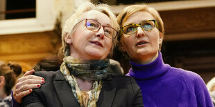 Theresia Bauer und Franziska Brantner von den Grünen.