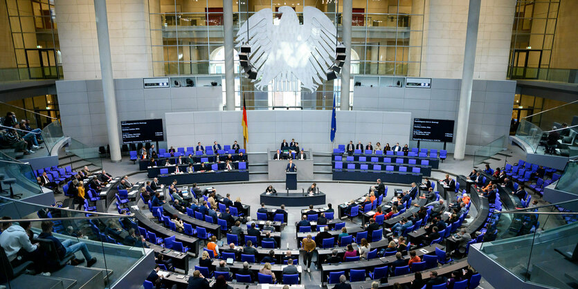 Blick in den Bundestag