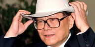 Jiang Zemin mit Cowboy-Hut