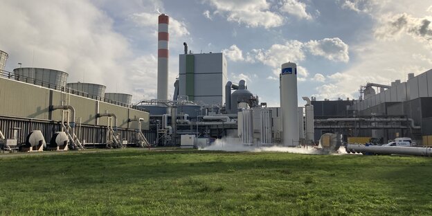 Das Biomassekraftwerk in Stendal