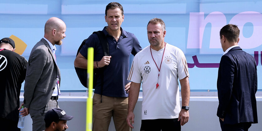 Oliver Bierhoff und Hansi Flick