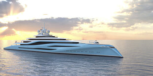 Eine Superyacht