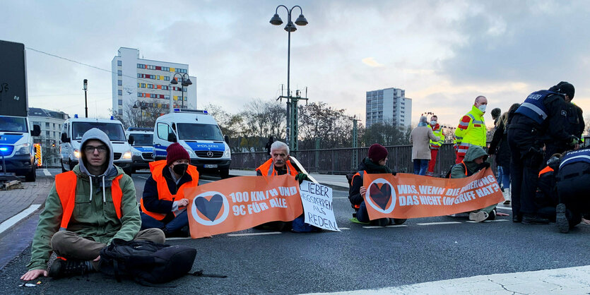 Blockade der Letzten Generation