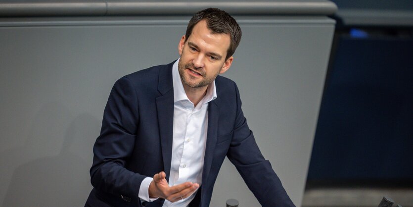 Johannes Vogel (FDP) spricht im Bundestag.