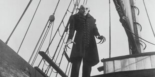 Schwarz/Weiß-Bild von Nosferatu