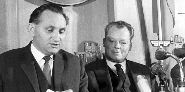 Egon Bahr und Willy Brandt