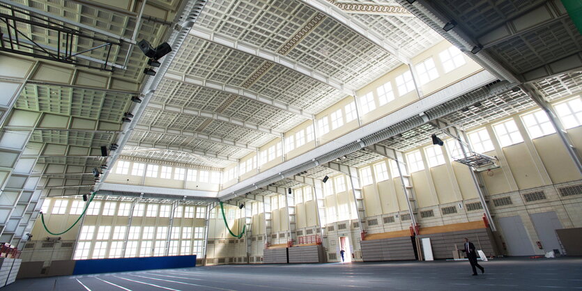 Die Sporthalle der Sportwissenschaftlichen Fakultät der Universität Leipzig