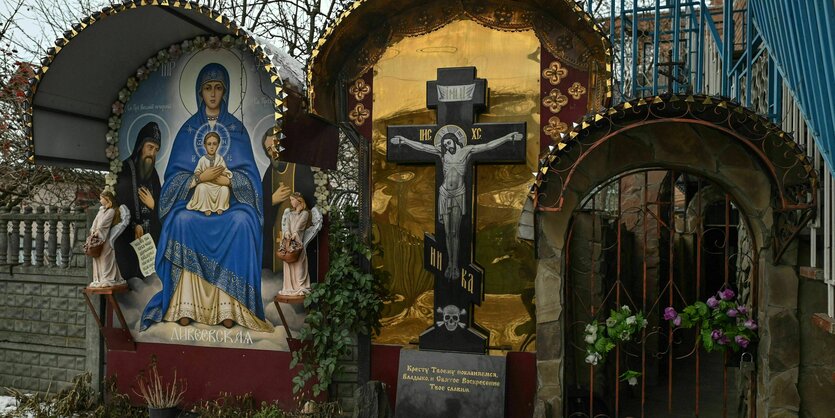 Eine orthodoxe Kirche in der Westukraine