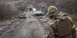 Ukrainische Soldaten an der Front