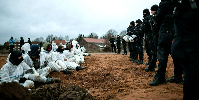 Blockade durch Umweltaktivisten