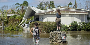 Verwüstungen des Hurrikans Ian in der Nähe von Fort Myers in Florida