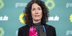 Das Foto zeigt die Grünen-Spitzenkandidatin für die Berliner Abgeordnetenhauswahl, Bettina Jarasch.