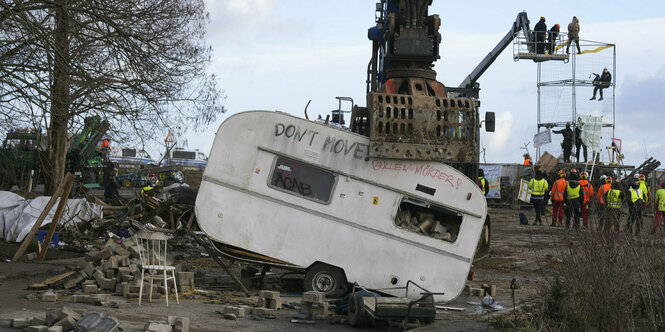 Wohnwagen bei Lützerath