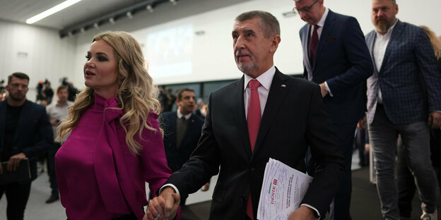 Babis and his wife Monica