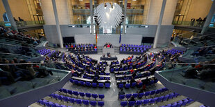 Blick in den Bundestag