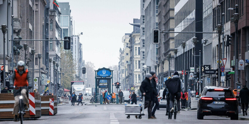 Blick in die lange Friedrichstraße