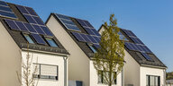 Solaranlage auf Hausdächer