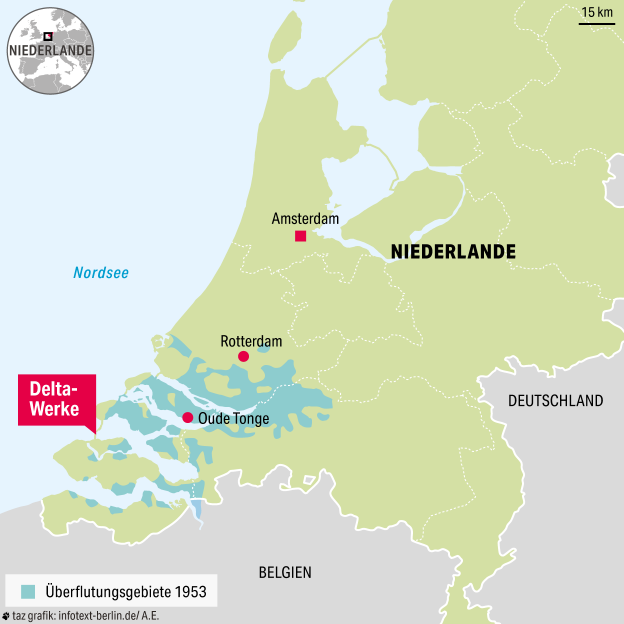 Eine Landkarte von den Niederlanden Eine Landkarte von den Niederlanden