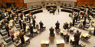 Der Plenarsaal des Berliner Abgeordnetenhauses