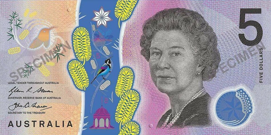 Neues Design australischer 5-Dollar-Note: Banknote bald ohne Royals