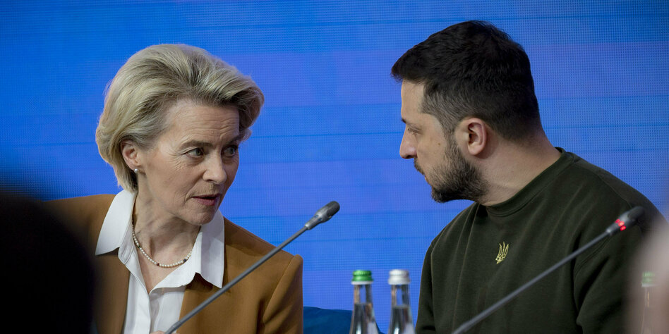 +++ Nachrichten im Ukrainekrieg +++: Selenski drängt auf EU-Beitritt