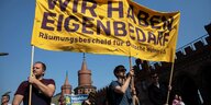 Transparent gegen Deutsche Wohnen