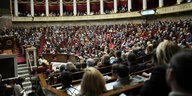 Der vollbesetzte Saal des französischen Parlaments