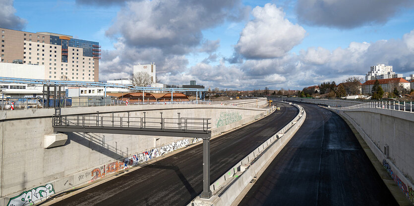 Ein neuer Abschnitt der A100 in Berlin