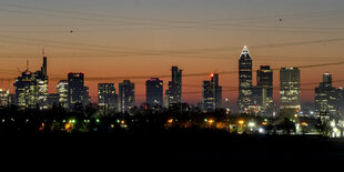 Skyline der Banken in Frankfurt