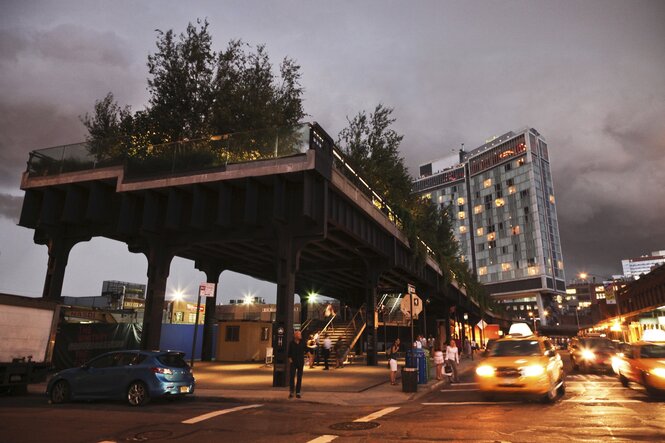 Eine begrünte Brücke