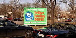 Plakat "Früher ist alles besser" (für Briefwahl)