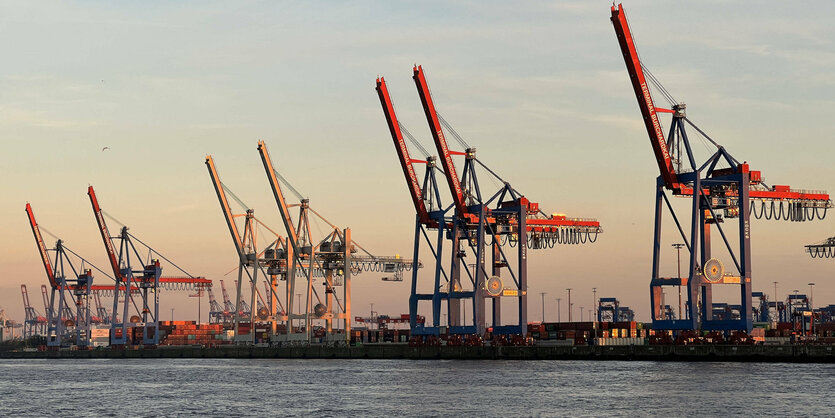 Containerkräne im Hamburger Hafen