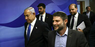 Der israelische Premierminister Natanyahu und Bezalel Smotrich