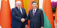 Lukaschenko und Xi Jinping