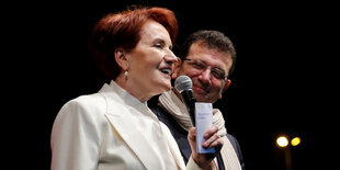 Meral Aksener und Ekrem Imamoglu