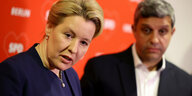 Die SPD-Politiker Franziska Giffey und Raed Saleh