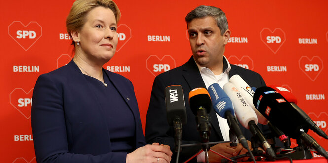 Franziska Giffey und Raed Saleh