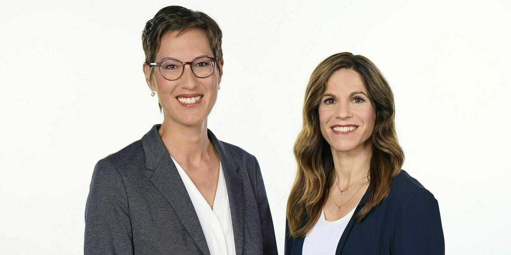 Portrait von Katrin Neukamm und Caroline Volkmann