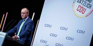 Friedrich Merz am Rednerpult