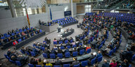 Gefüllter Bundestag
